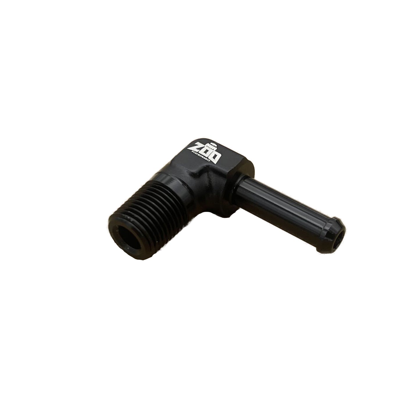 '-4AN to 1/8" NPT Barb fitting (90deg)