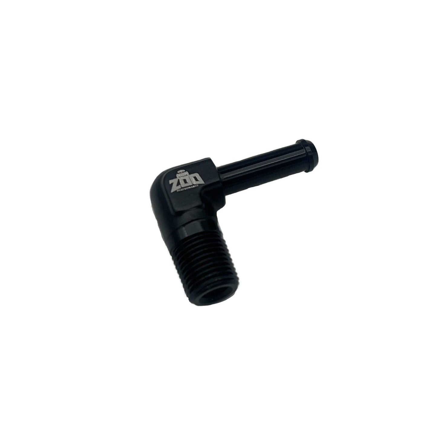 '-4AN to 1/8" NPT Barb fitting (90deg)