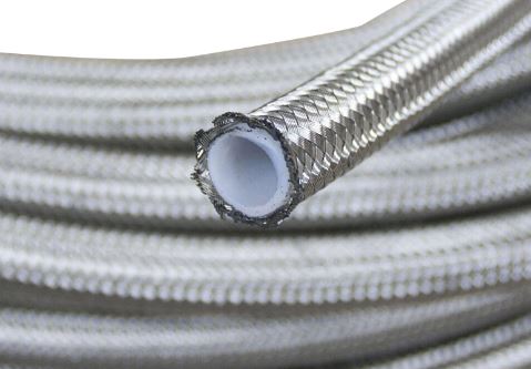 200 Series PTFE (Teflon) Hose - Stainless Steel Braid