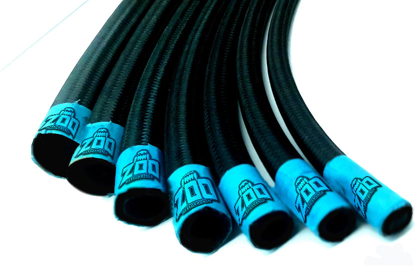 100 Series Black Nylon Braided Cutter Hose