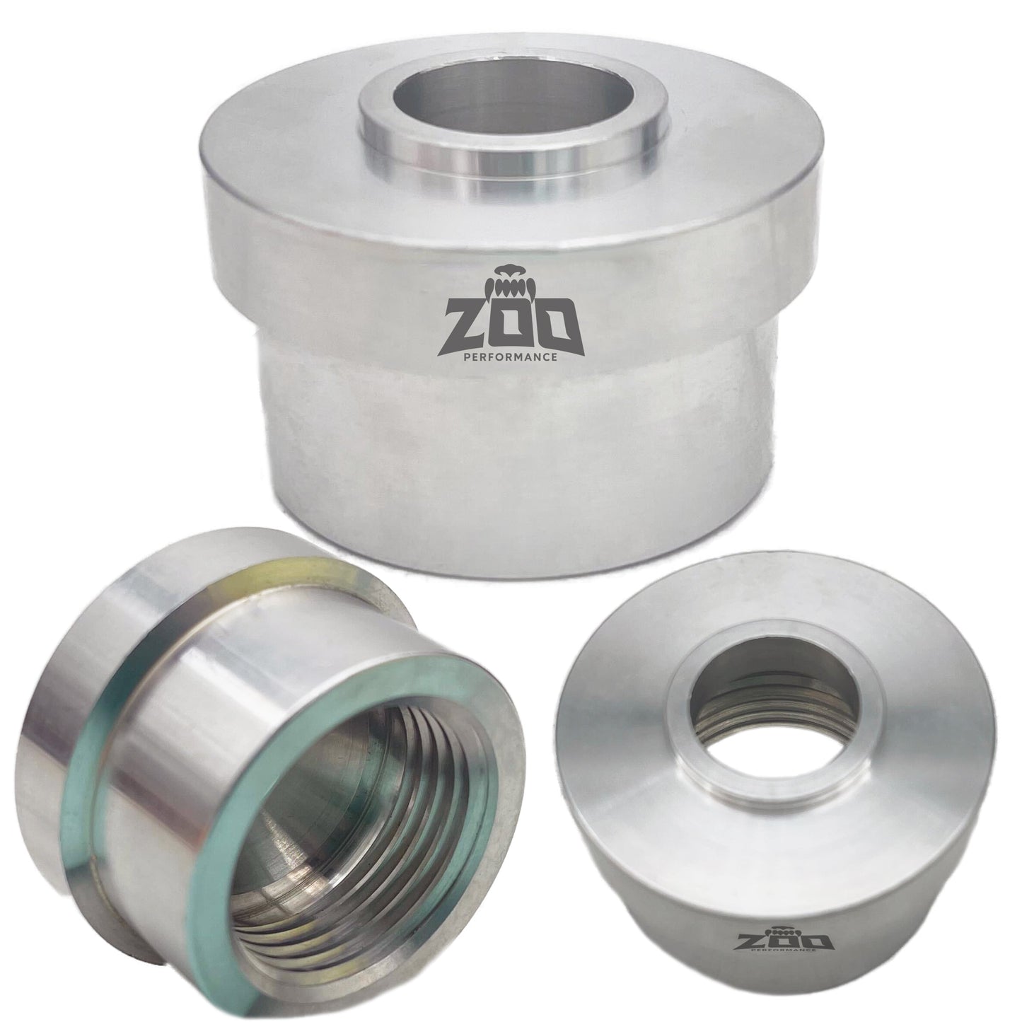 '-AN Weld on Female Bung - Aluminium (Circle Head)