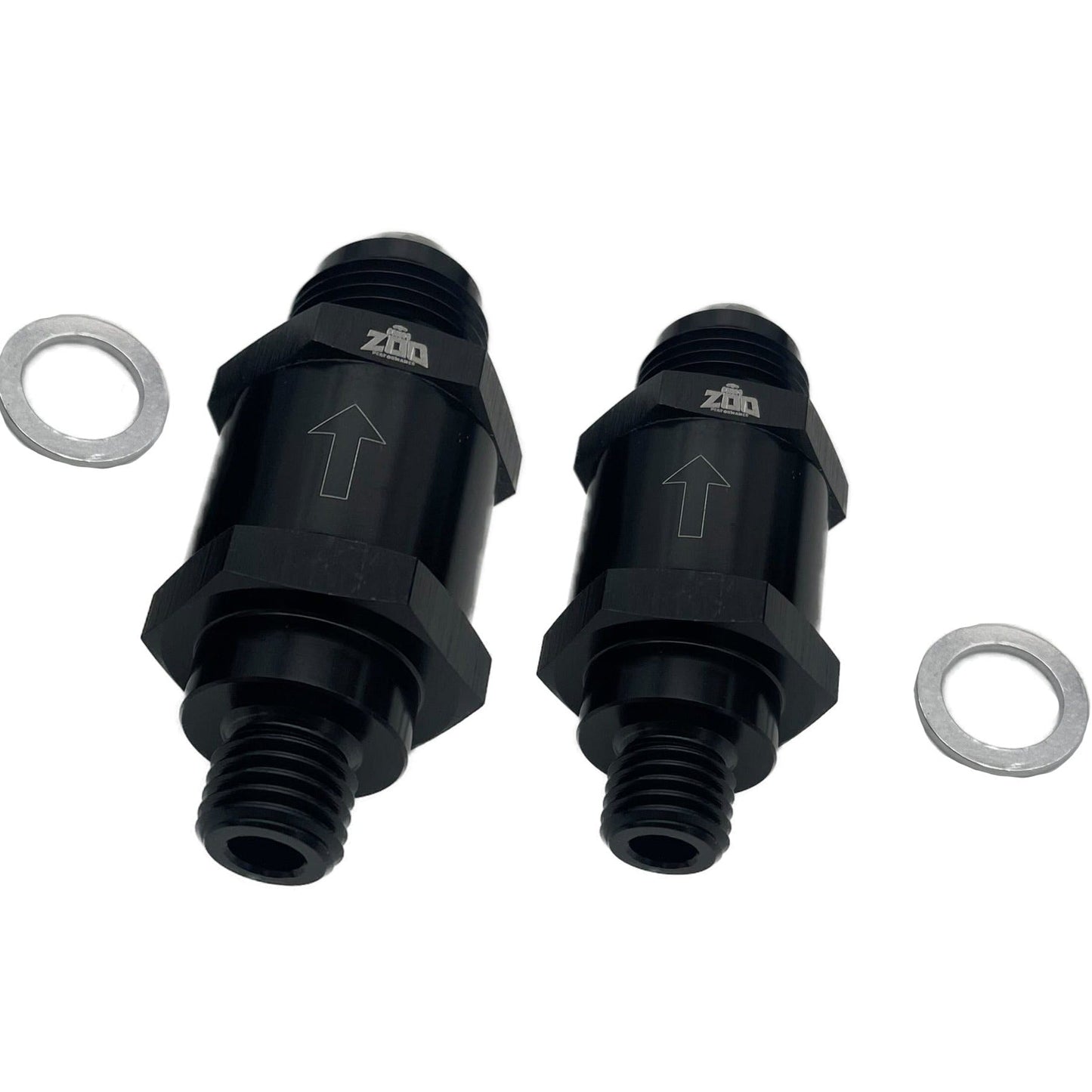 '-AN to Metric One Way Valve with washer