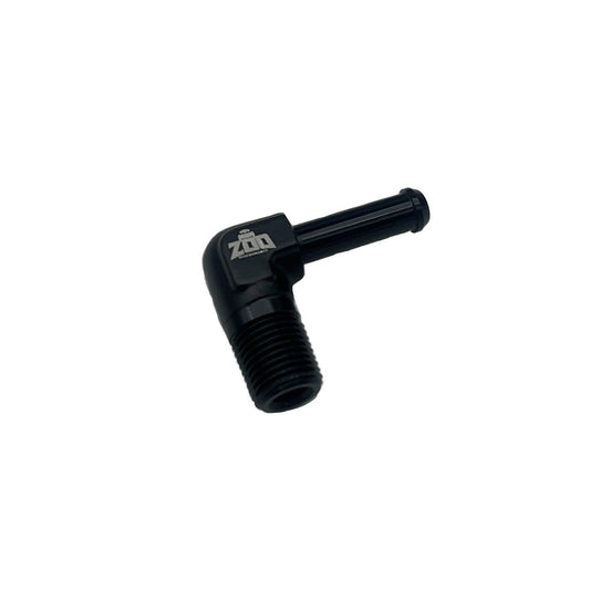 '-4AN to 1/8" NPT Barb fitting (90deg)